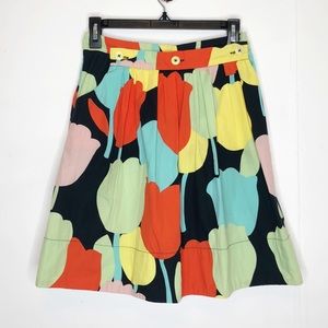 Anthropologie fei tulip printed skirt